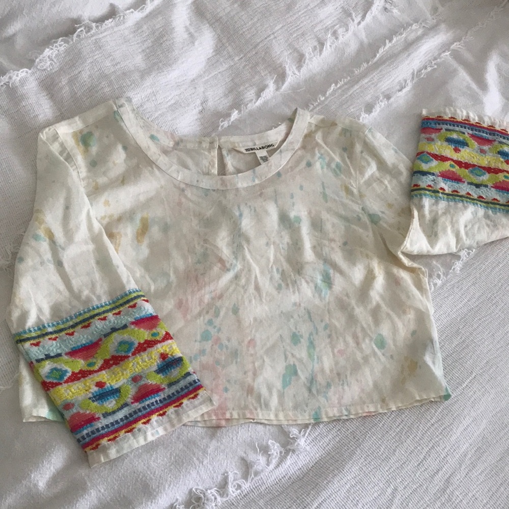 Billabong long sleeve crop top